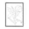 Stupell Industries Calla Lily Floral Stem Modern Minimal Line Drawing in Black Frame Wall Art